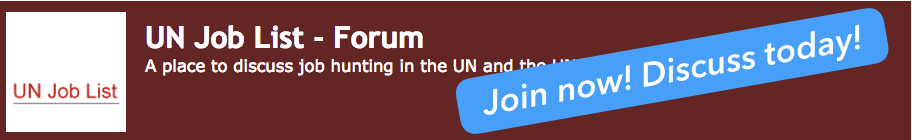 Join the UN Job List Forum!